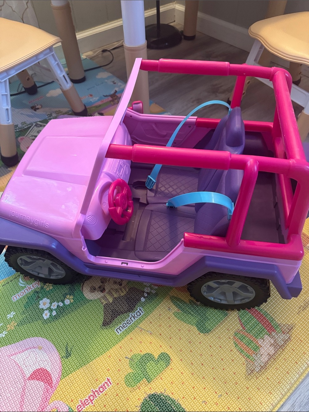 Pink & Purple Ride-On Toy Car for Kids